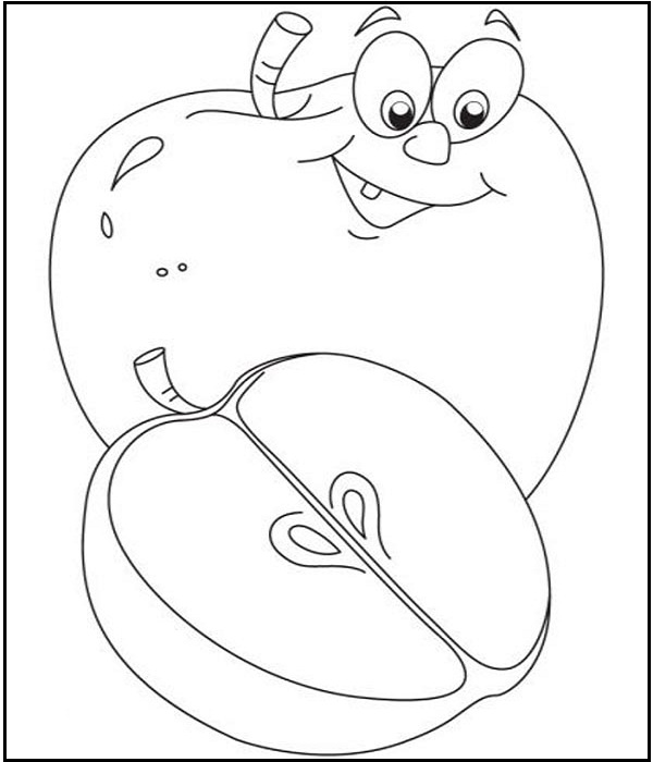 15 Creative Apple Coloring Pages for Kids to Have Fun
