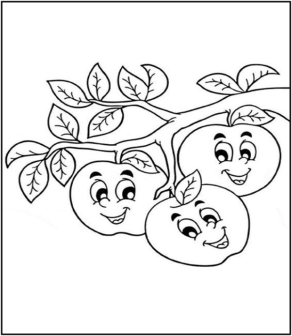 15 Creative Apple Coloring Pages for Kids to Have Fun