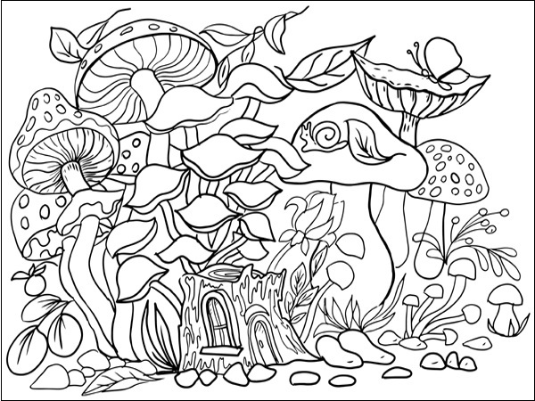 Mushroom Coloring Pages: 15 Fun Fungal Adventures