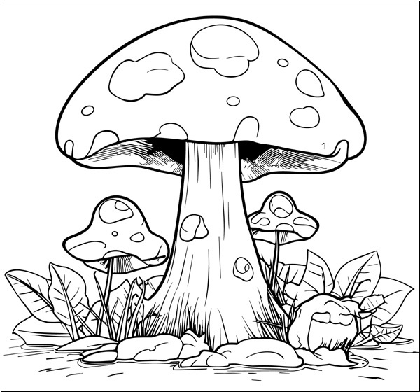 Mushroom Coloring Pages: 15 Fun Fungal Adventures