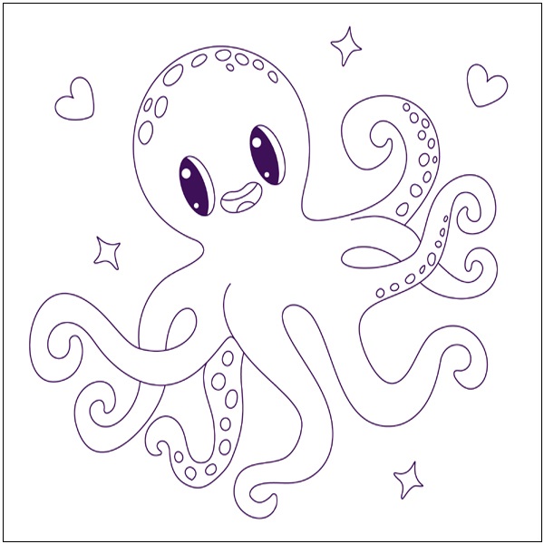 Octopus Coloring Pages: 15 Sheets of Underwater Adventure for Kids