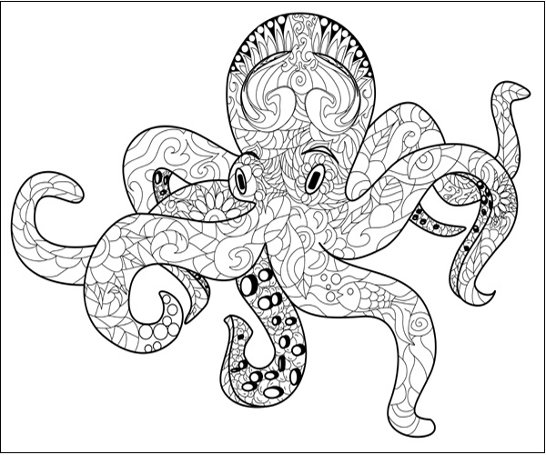 Octopus Coloring Pages: 15 Sheets of Underwater Adventure for Kids