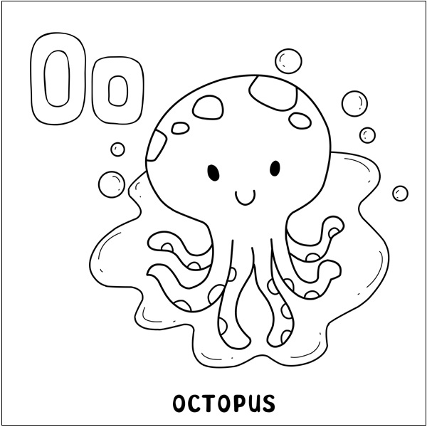 Octopus Coloring Pages: 15 Sheets of Underwater Adventure for Kids