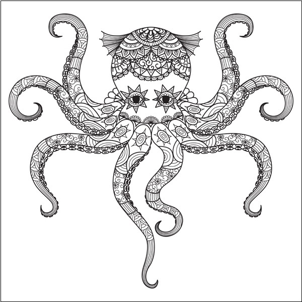 Octopus Coloring Pages: 15 Sheets of Underwater Adventure for Kids