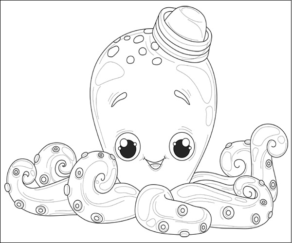Octopus Coloring Pages: 15 Sheets of Underwater Adventure for Kids