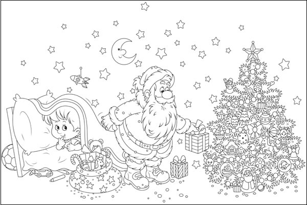 Santa Coloring Pages: 15 Festive Artwork Sheets for Kids