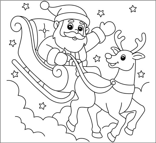 Santa Coloring Pages: 15 Festive Artwork Sheets for Kids
