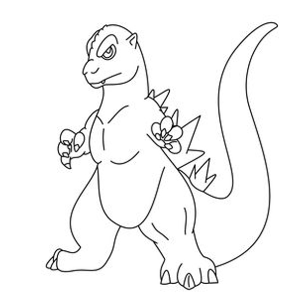 Godzilla Coloring Pages: 15 Sheets to Unwind with Monsters