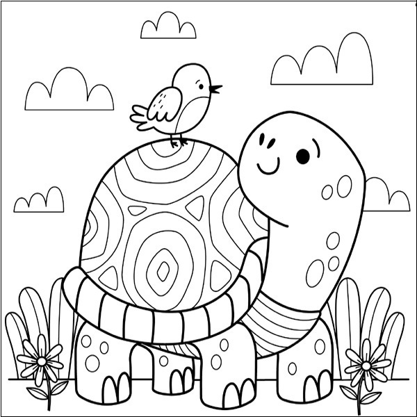 15 Inspiring Turtle Coloring Pages Galore for Kids of All Ages