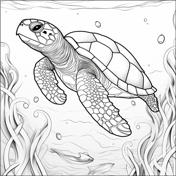 15 Inspiring Turtle Coloring Pages Galore for Kids of All Ages