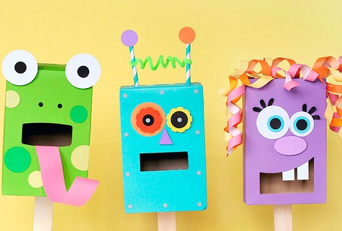Puppet Crafts: 9 Simple Craft Making Ideas for Kids and Adults