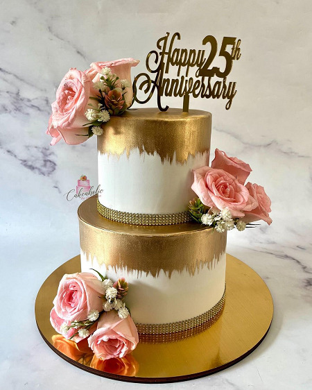 20 Unique 25th Anniversary Cake Designs With Photos In 2024