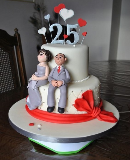 20 Unique 25th Anniversary Cake Designs With Photos In 2024
