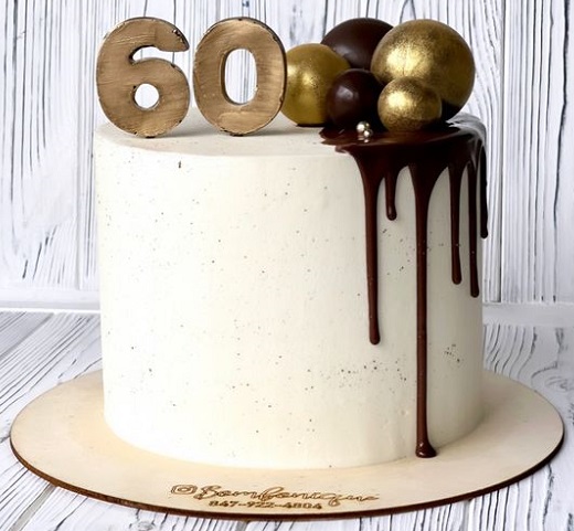 20 Simple 60th Birthday Cake Designs with Pictures in 2024