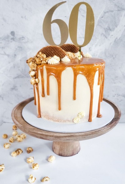 20 Simple 60th Birthday Cake Designs with Pictures in 2024