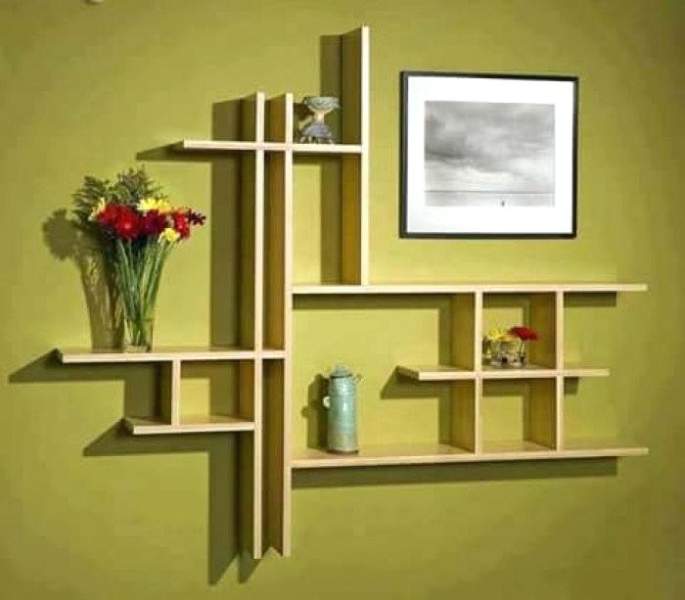 10 Simple &amp; Best Wall Showcase Designs With Pictures