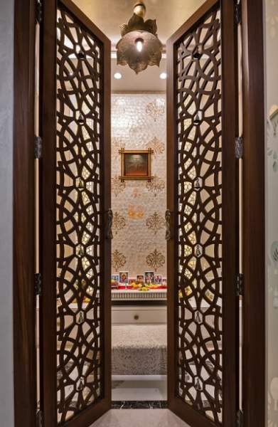 15+ Beautiful Pooja Room Door Designs Featuring Pictures 2024