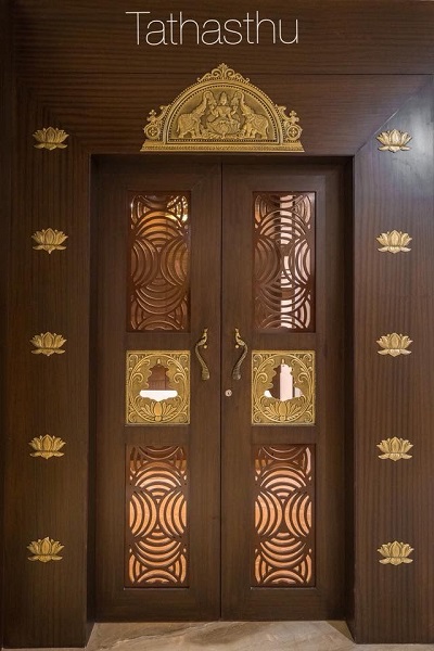 15+ Beautiful Pooja Room Door Designs Featuring Pictures 2024