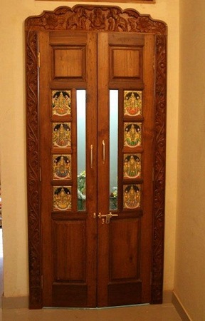 15+ Beautiful Pooja Room Door Designs Featuring Pictures 2024