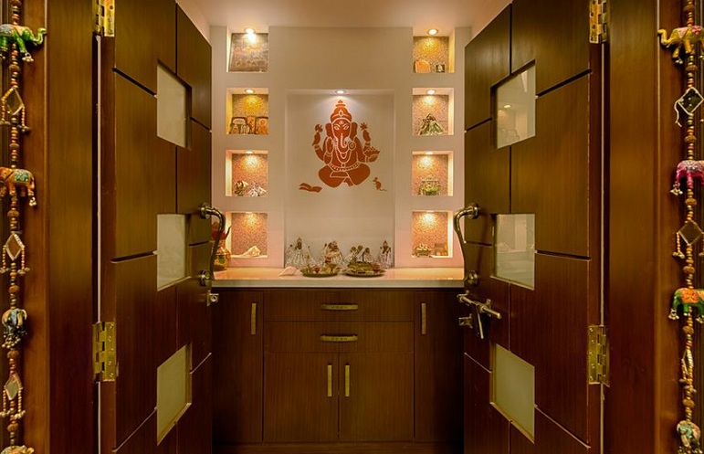 25 Latest &amp; Best Pooja Room Designs With Pictures In 2023
