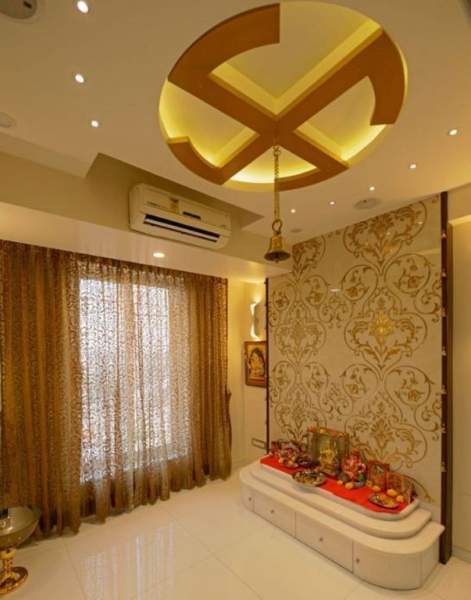 10 Latest Pooja Room False Ceiling Designs With Pictures In 2023