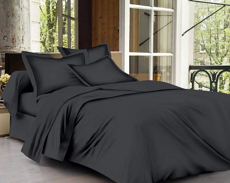 10 Modern Black Bed Sheet Designs With Pictures In India