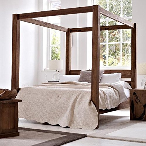 10 Simple &amp; Modern Four Poster Bed Designs With Pictures | I Fashion Styles