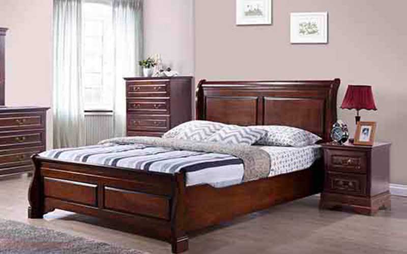 10 Simple &amp; Modern Sleigh Bed Designs With Pictures In India