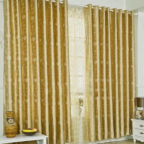 15 Latest &amp; Best Gold Curtain Designs With Pictures
