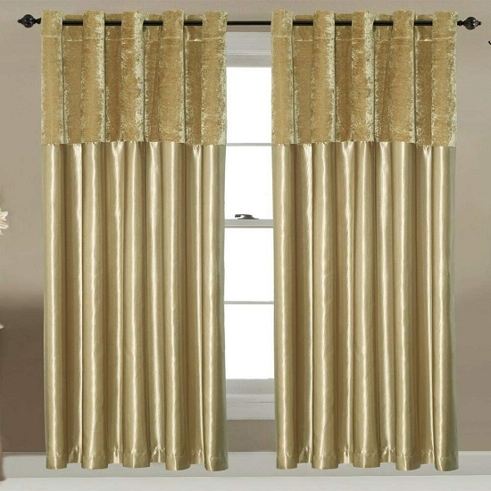 15 Latest &amp; Best Gold Curtain Designs With Pictures