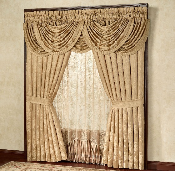 15 Latest &amp; Best Gold Curtain Designs With Pictures