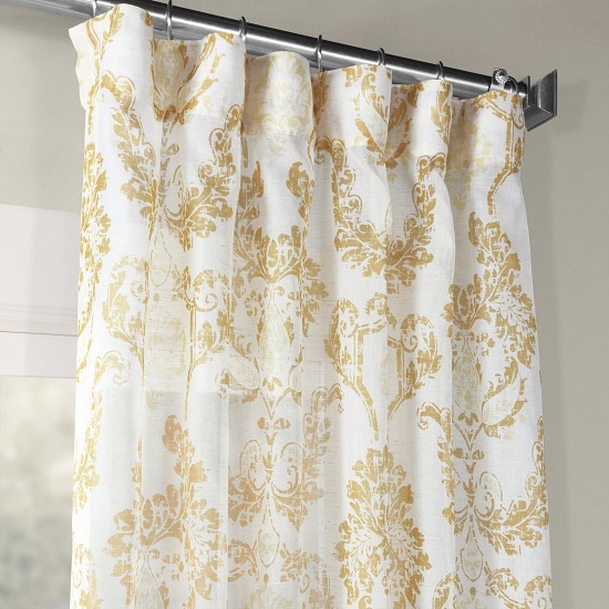 15 Latest &amp; Best Gold Curtain Designs With Pictures