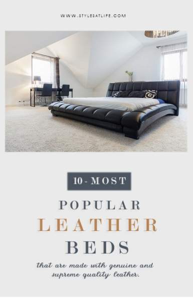 10 Latest Leather Bed Designs With Images In 2023 | I Fashion Styles
