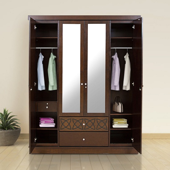 10 Best 4 Door Wardrobe Designs With Pictures In 2023
