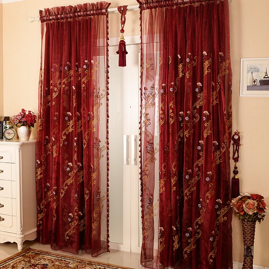 15 Best Red Curtain Designs With Pictures In 2023 | I Fashion Styles