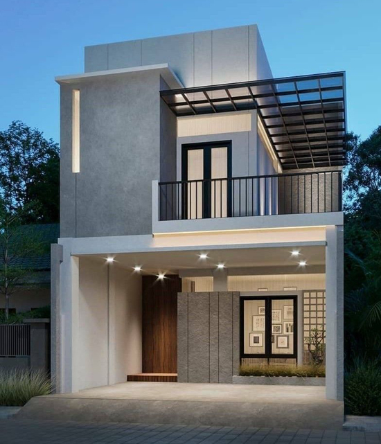 50+ सुंदर घर का फ्रंट डिजाइन (1-3 Manzil Makan Ke Designs 2024)