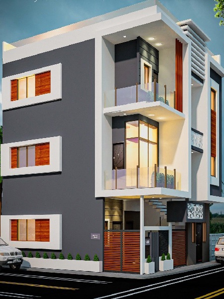 50+ सुंदर घर का फ्रंट डिजाइन (1-3 Manzil Makan Ke Designs 2024)