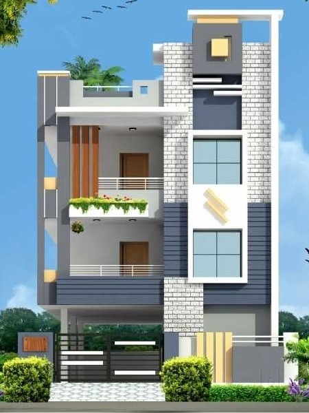 50+ सुंदर घर का फ्रंट डिजाइन (1-3 Manzil Makan Ke Designs 2024)