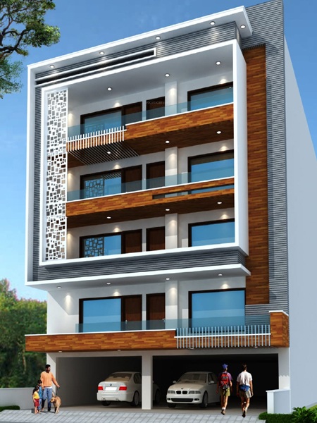 50+ सुंदर घर का फ्रंट डिजाइन (1-3 Manzil Makan Ke Designs 2024)