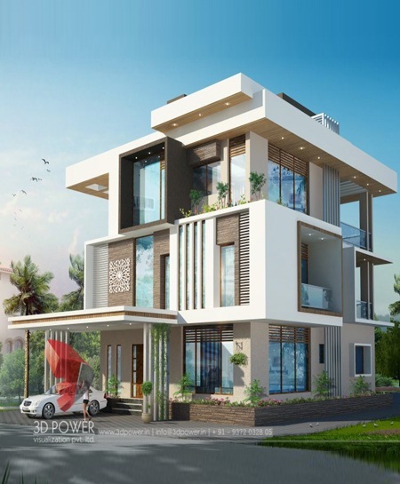 50+ सुंदर घर का फ्रंट डिजाइन (1-3 Manzil Makan Ke Designs 2024)