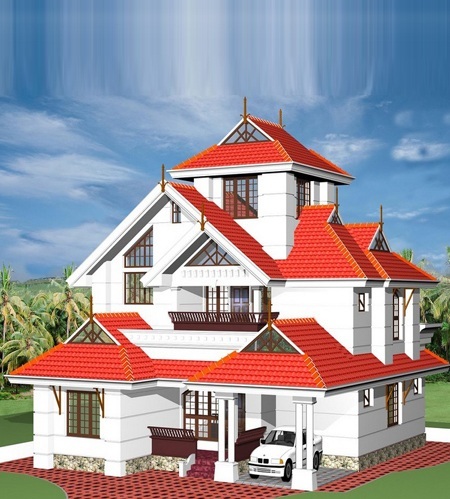 50+ सुंदर घर का फ्रंट डिजाइन (1-3 Manzil Makan Ke Designs 2024)