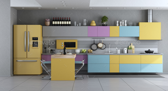 20 Trendy Colour Combinations For Kitchen 2023 | I Fashion Styles