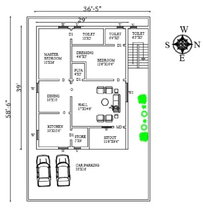 15 Best East Facing House Plans According to Vastu Shastra