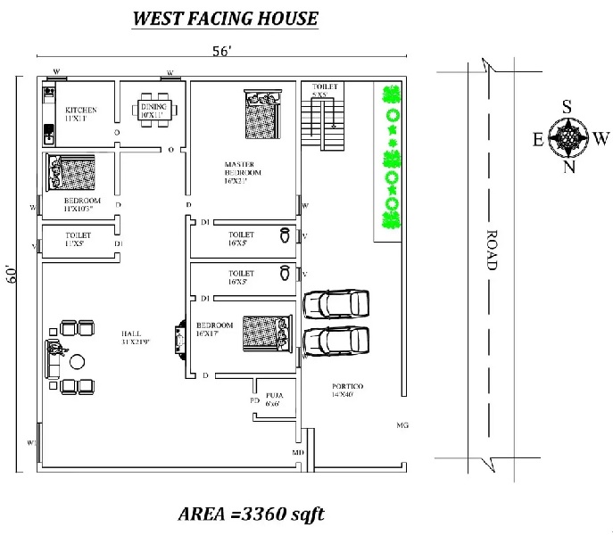 15 Best West Facing House Plans Based On Vastu Shastra 2023
