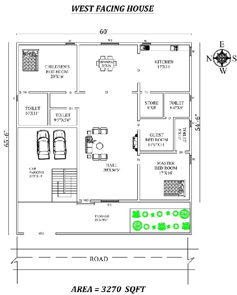 15 Best West Facing House Plans Based On Vastu Shastra 2023