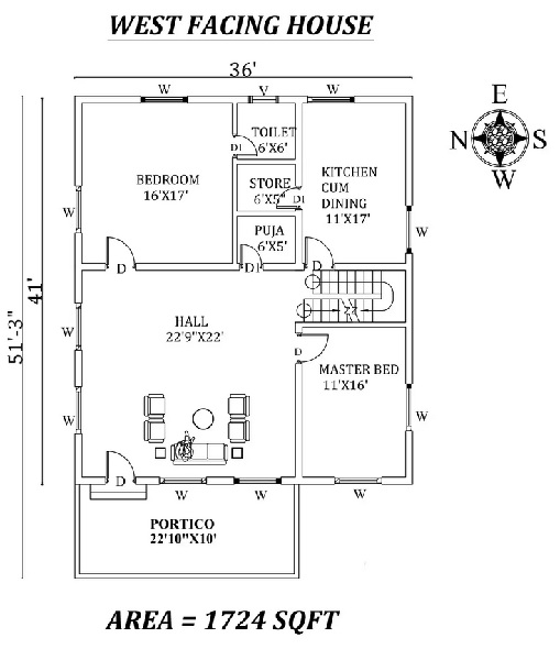 15 Best West Facing House Plans Based On Vastu Shastra 2023