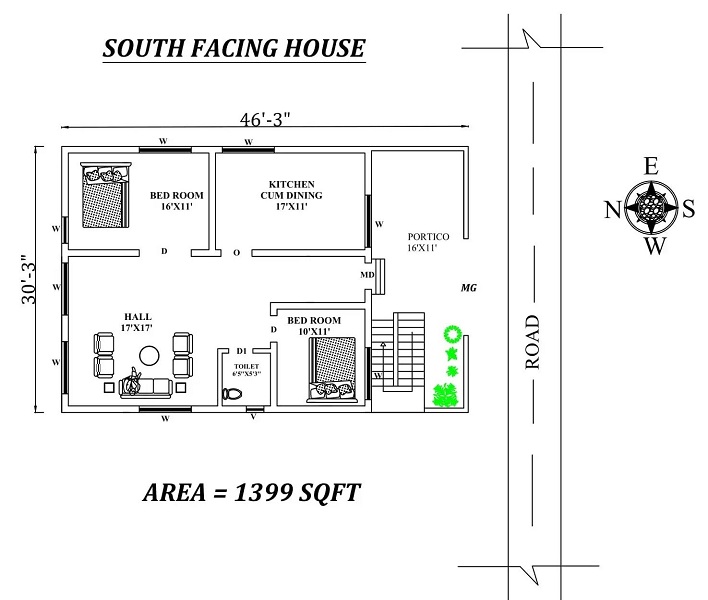 15 Best South Facing House Plans According to Vasthu Shastra 2023