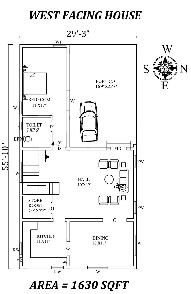 15 Beautiful 1 BHK House Plans For Indian Homes | I Fashion Styles