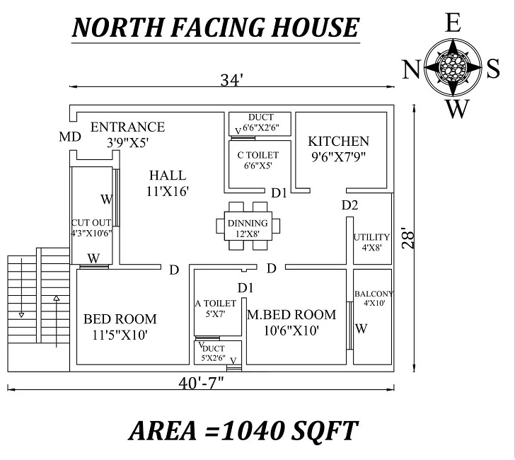 15 Best 2 BHK House Plans According to Vastu Shastra | I Fashion Styles