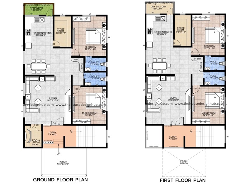 15 Best Duplex House Plans Based On Vastu Shastra 2023 | I Fashion Styles
